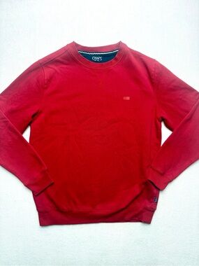 Chaps Men's Crewneck Sweater in Rich Red